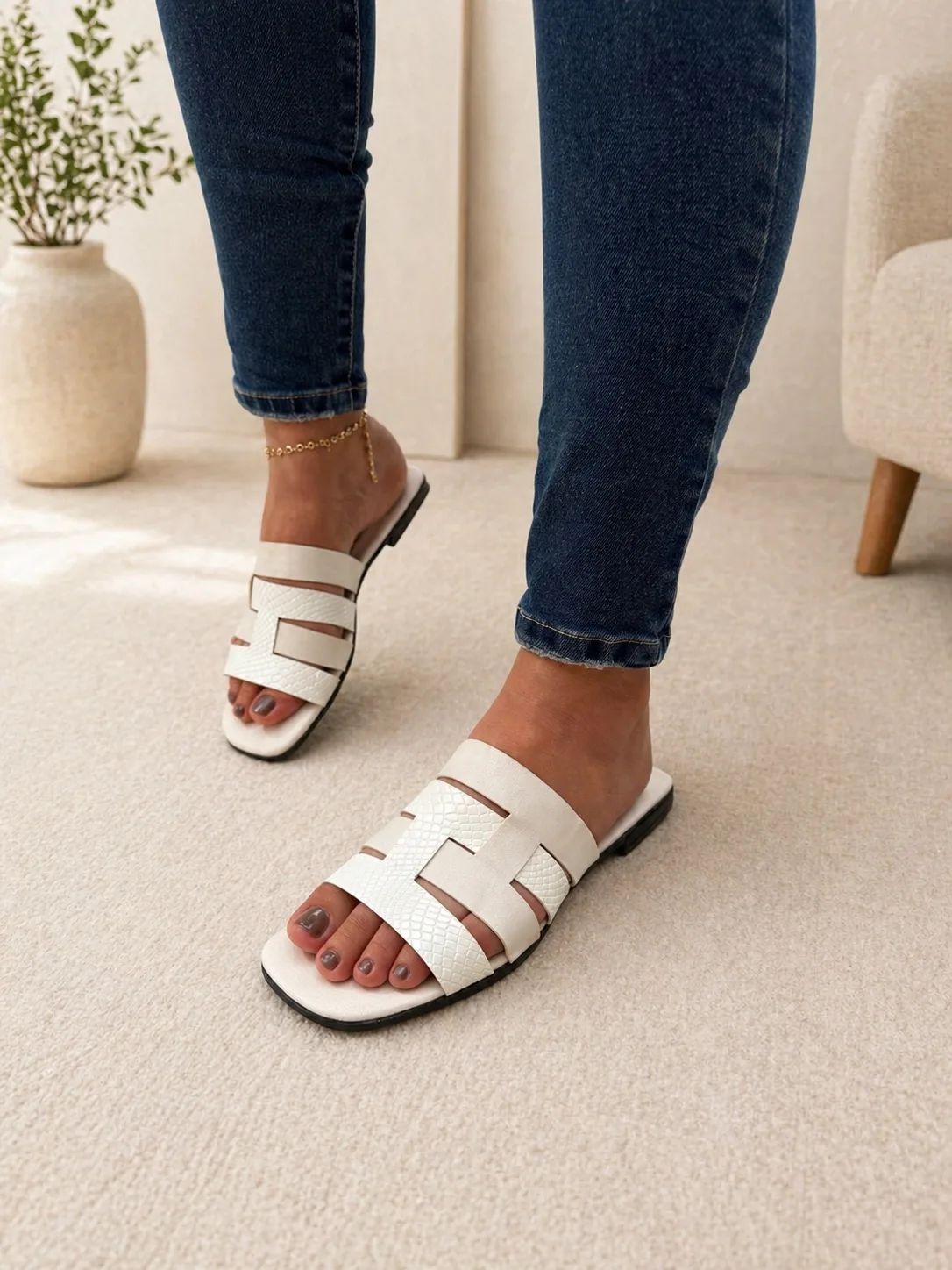 Sandalia NICOLE color Blanco